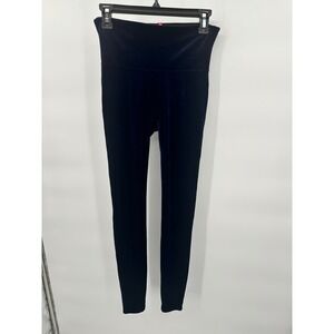 Spanx Velvet Leggings Medium M Navy Blue Stretch High Waist Comfortable Pants‎